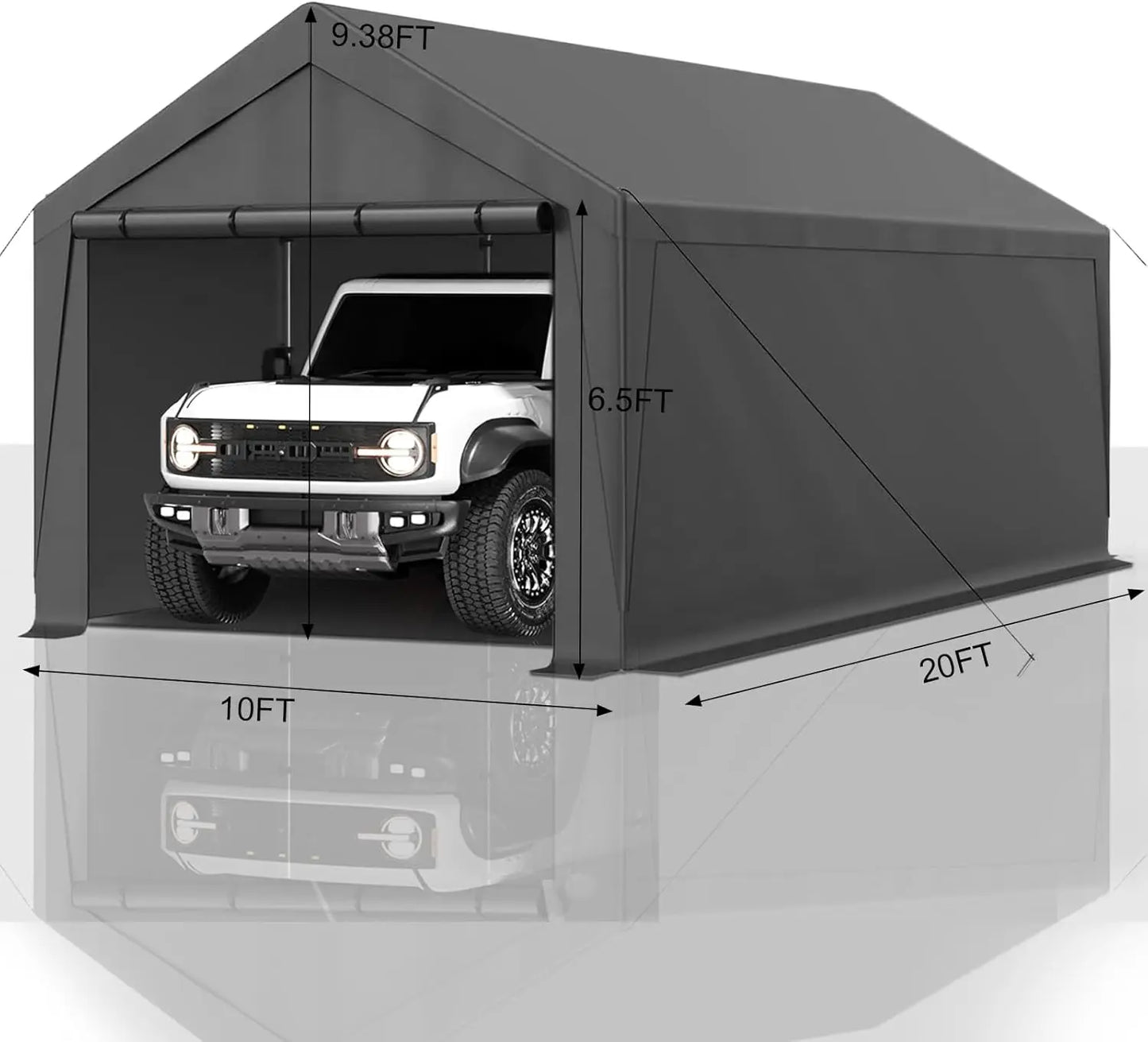 Heavy Duty Steel Carport Canopy Storage Shed Portable Garage