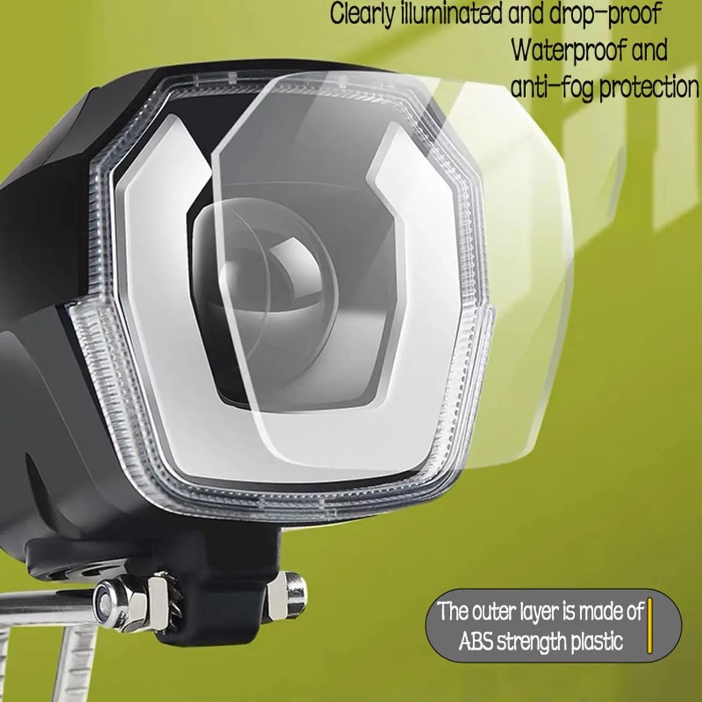 Nulkomma Electric Bike Headlight LED Front Light Waterproof 24V 52V