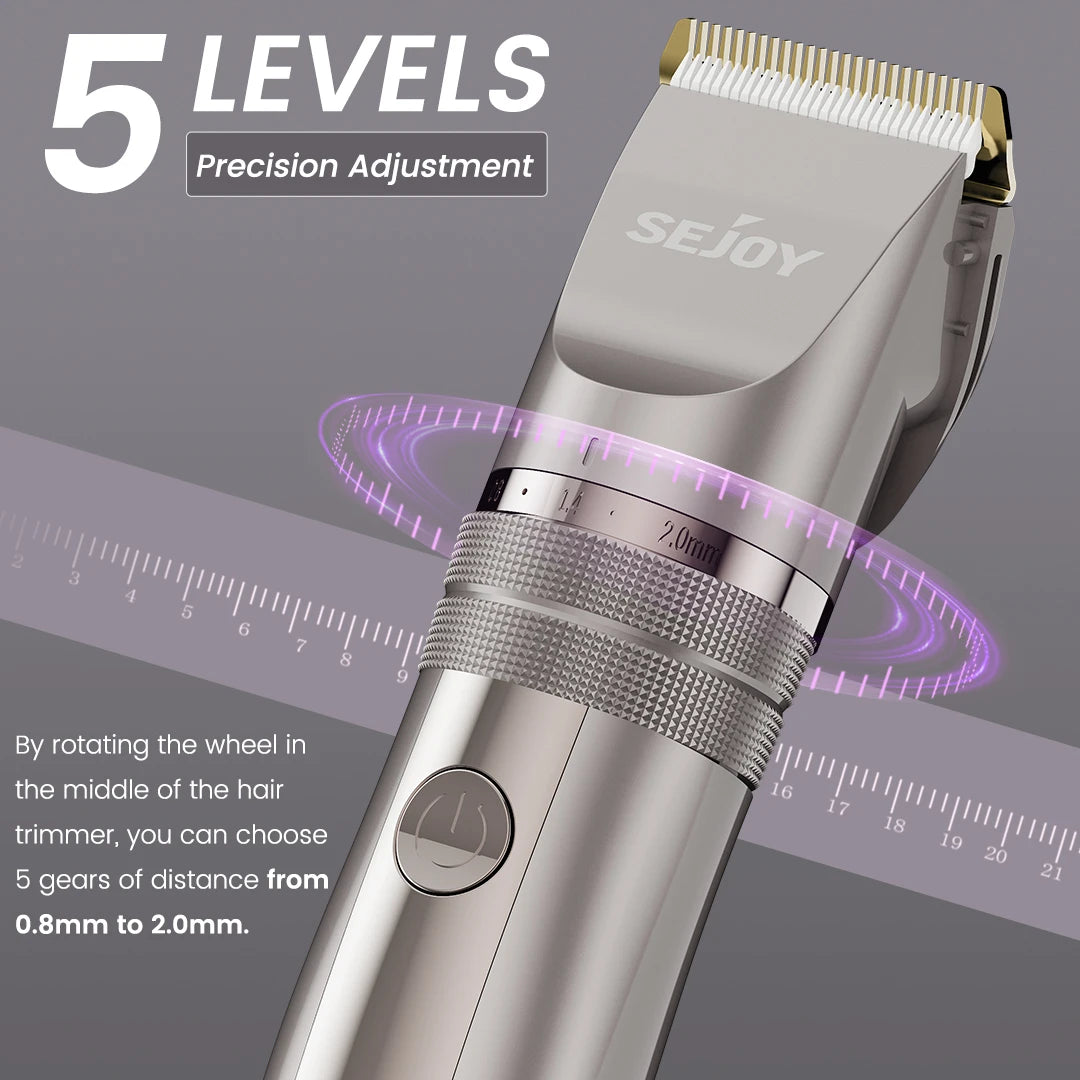 Pet Hair Clipper Kit Cordless Grooming Trimmer With Ceramic Blades
