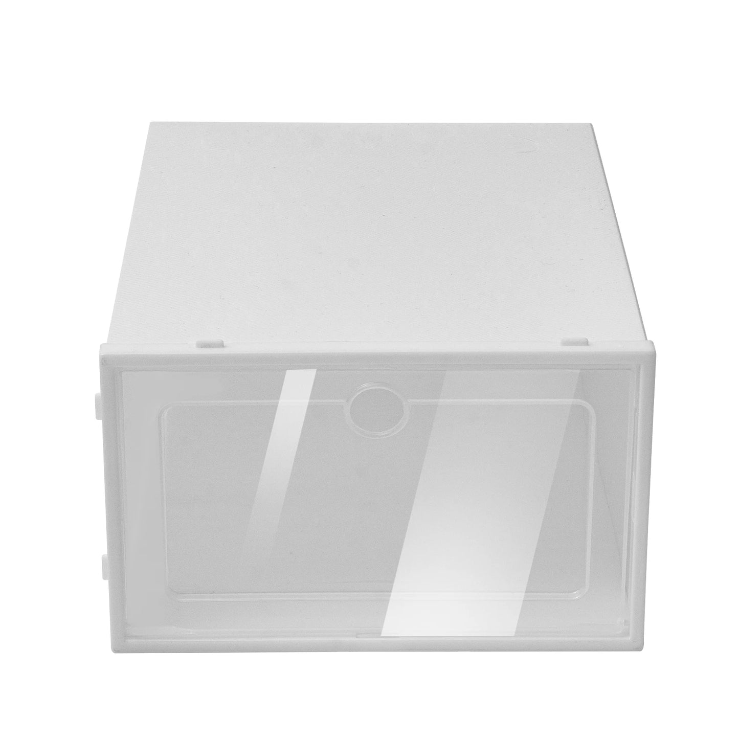 Foldable Transparent Shoe Box Set Stackable Drawer Organizer