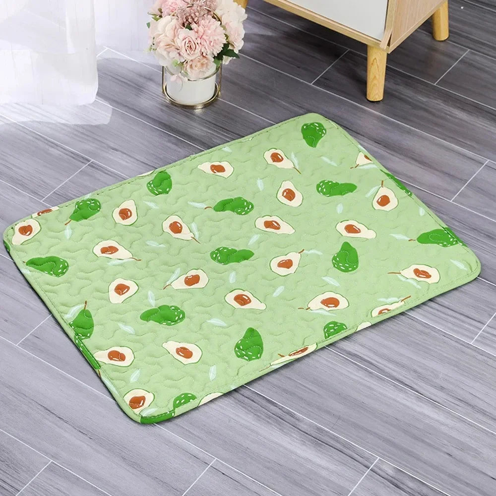 Cooling Ice Silk Pet Mat for Dogs and Cats Cushion
