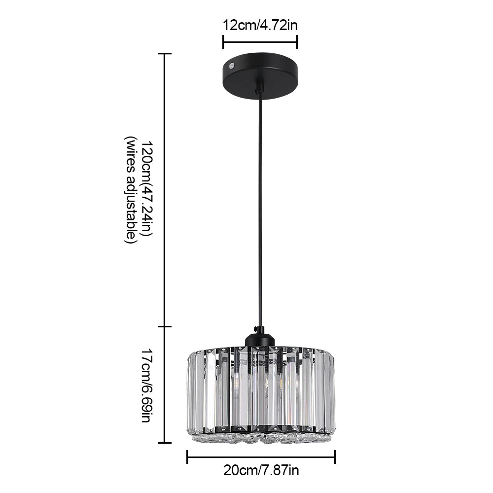 Vetrulus Nordic Modern Pendant Light Crystal LED Chandelier