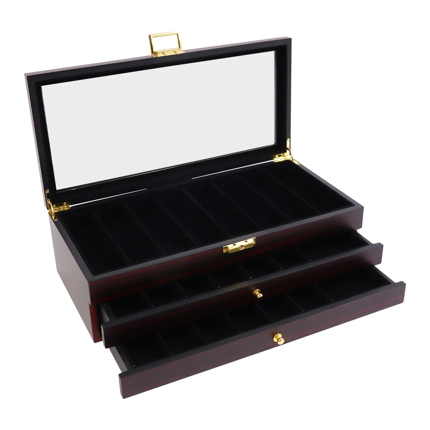 Bymaocar 3 Tier Knife Display Case And Storage Box Organizer