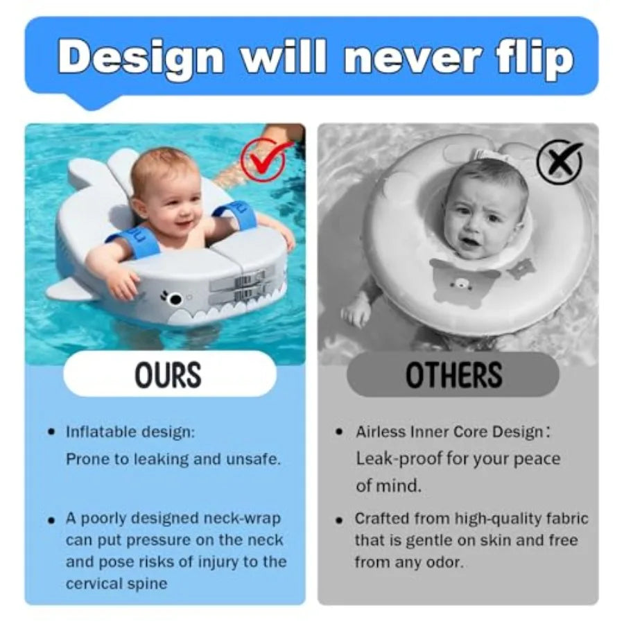Non Inflatable Baby Pool Float Arm Trainer With Pearl Foam