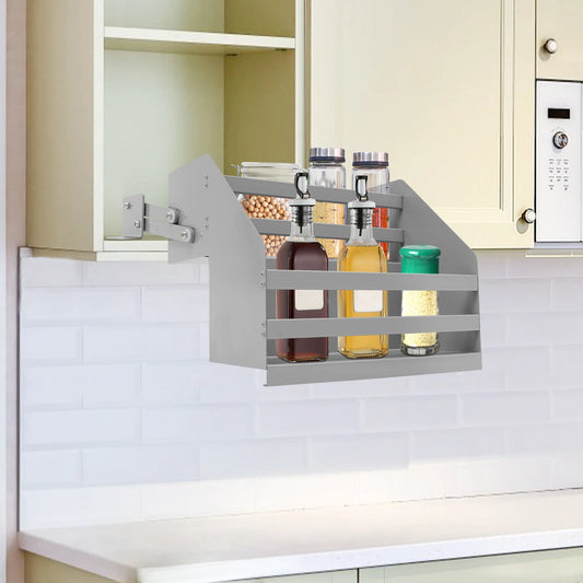 Two Tier Pull Down Cabinet Organizer Under Sink Storage Rack