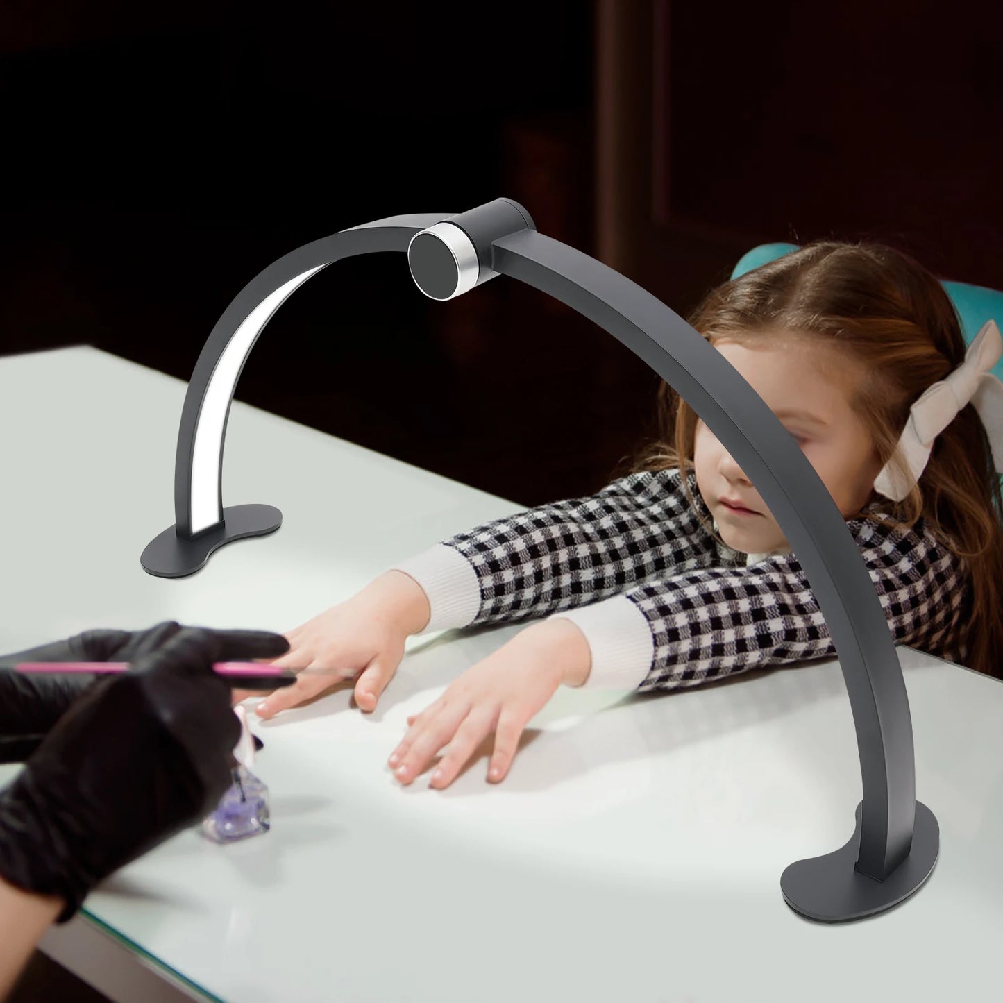 LED Half Moon Desk Lamp With Adjustable Brightness 3000K 6000K