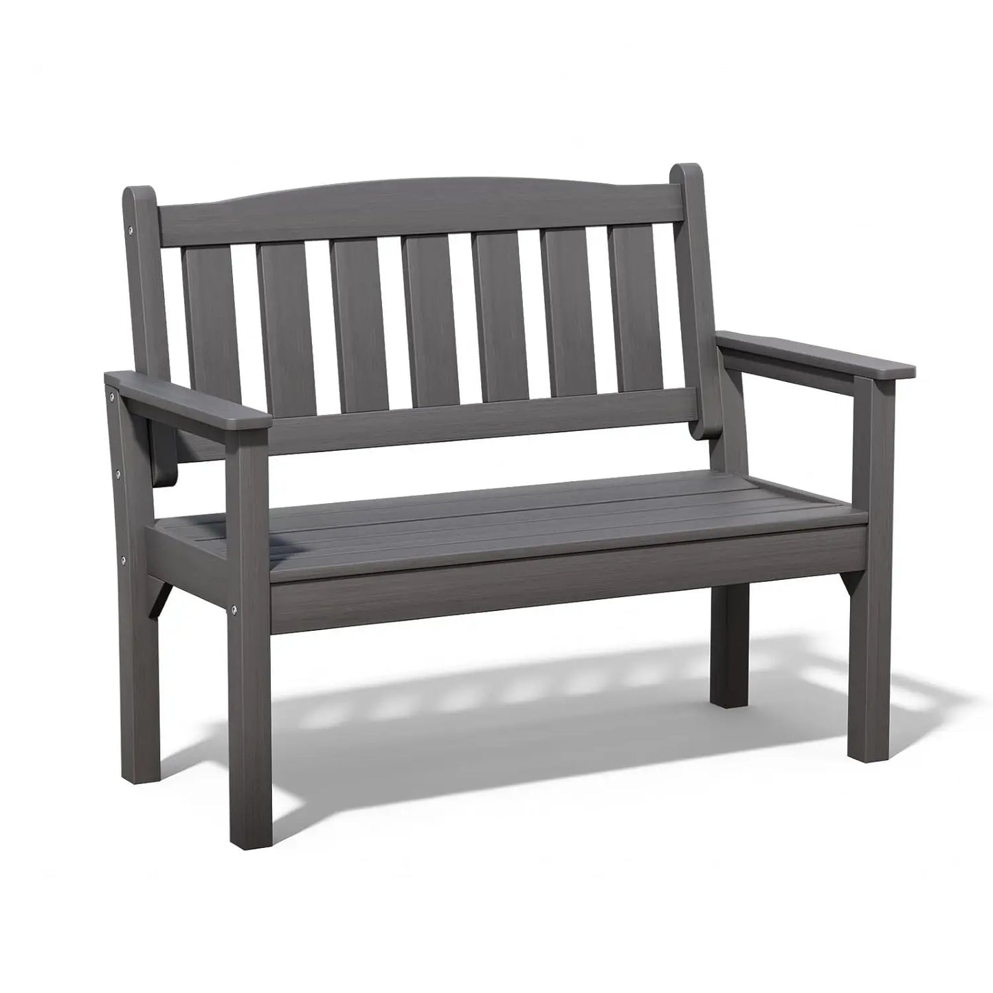 All-Weather Poly Lumber Memorial Garden Bench Rot-Resistant