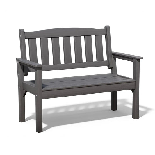 All-Weather Poly Lumber Memorial Garden Bench Rot-Resistant