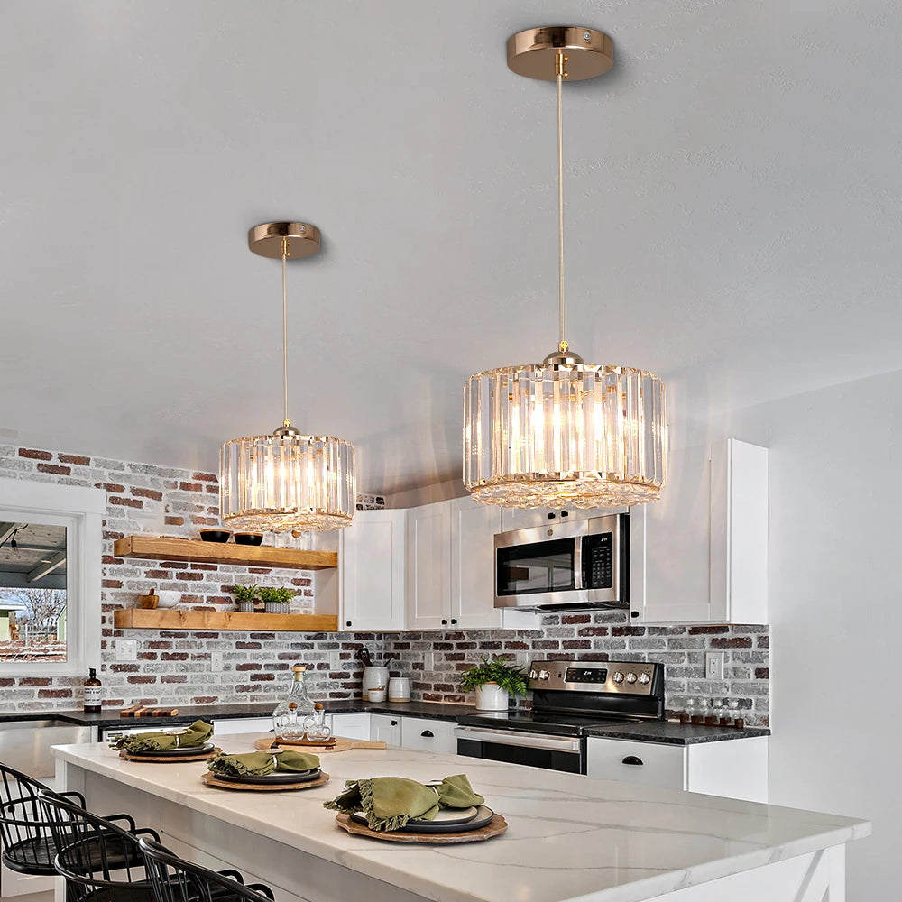 Vetrulus Nordic Modern Pendant Light Crystal LED Chandelier