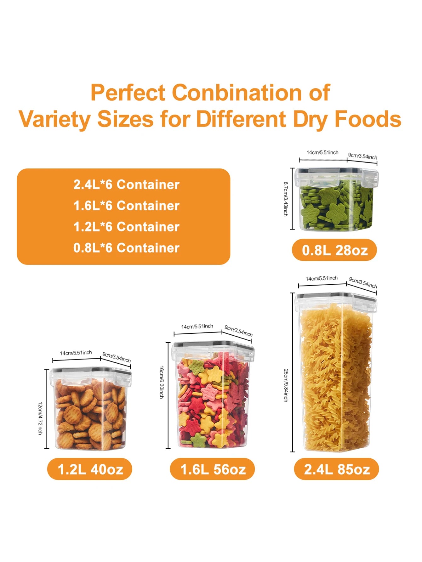 Airtight Food Storage Containers Set With Labels 24 Pieces