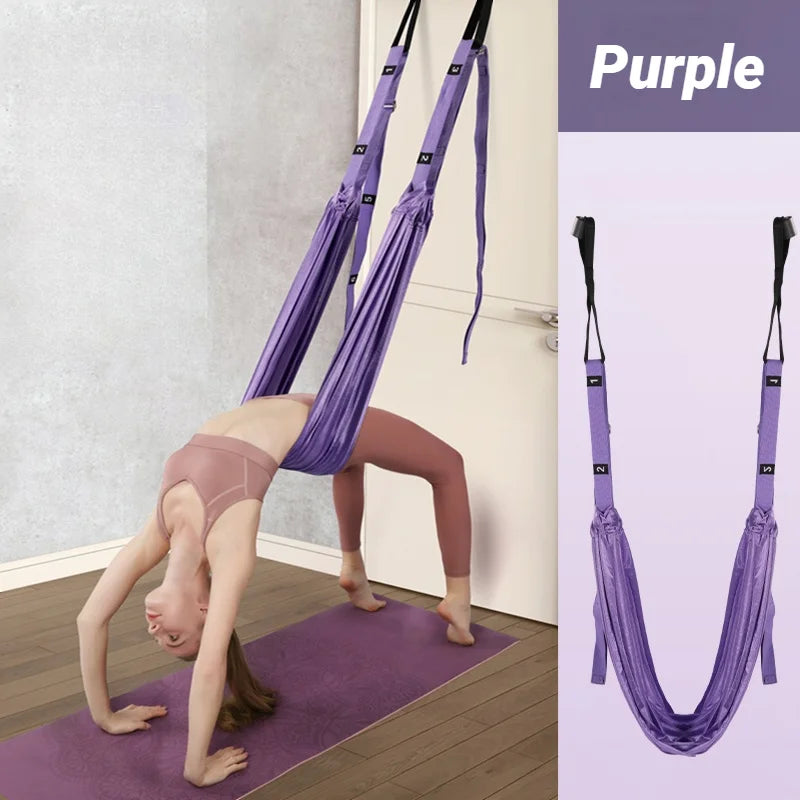 Adjustable Aerial Yoga Strap Fitness Belt for Stretching and Splits
