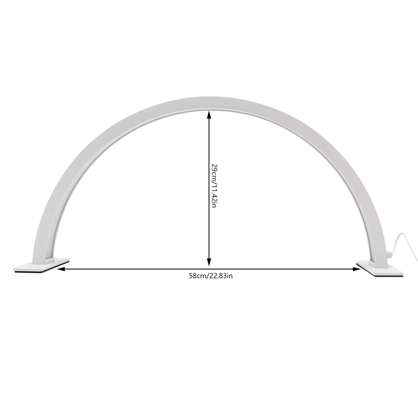 LED Half Moon Lamp With Adjustable Brightness For Nail Art