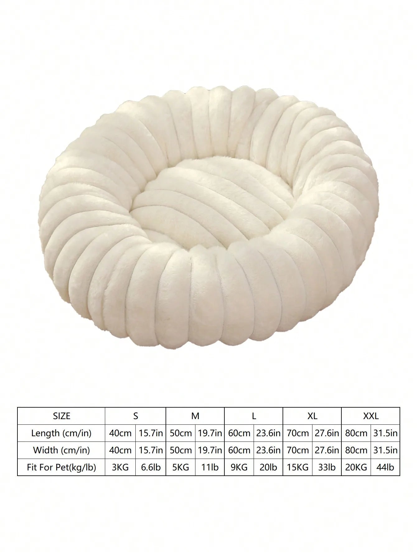 Indoor Luxurious Plush Pet Nest Bed For Cats And Dogs