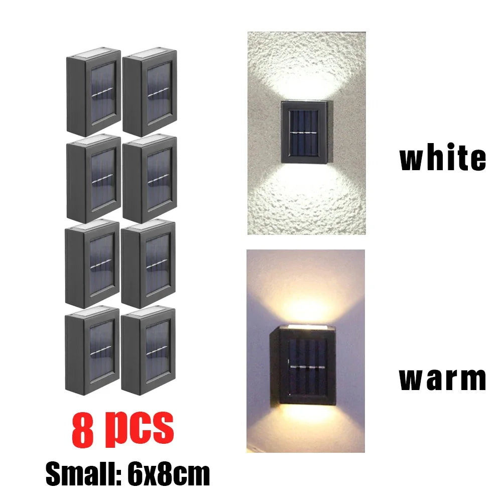 AlliLit Wall Solar Light Outdoor LED Garden Waterproof Lamp