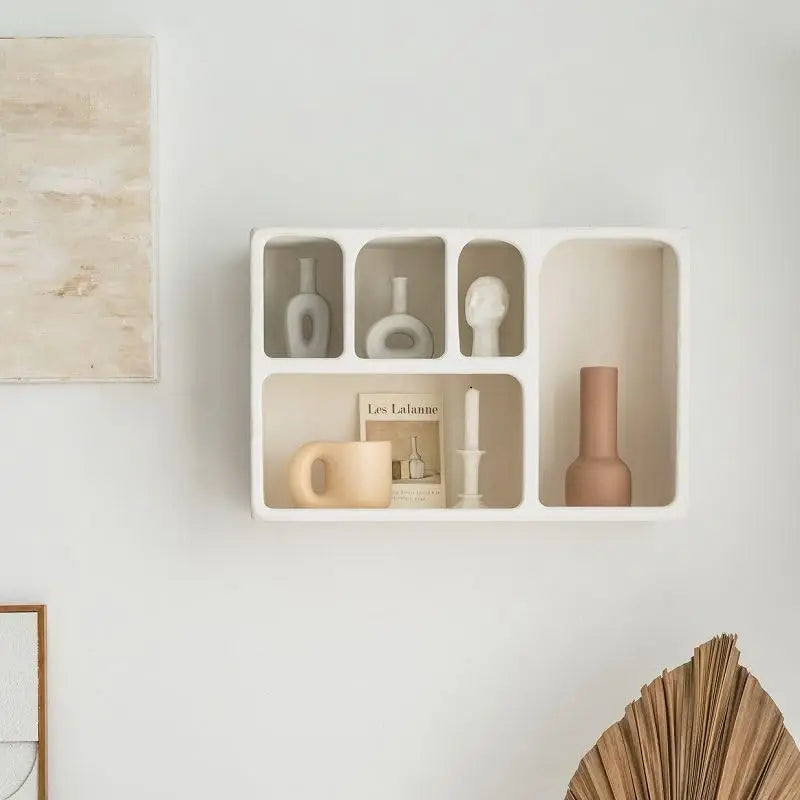 Bymaocar Wall Mounted Storage Cabinet With 5 Compartments