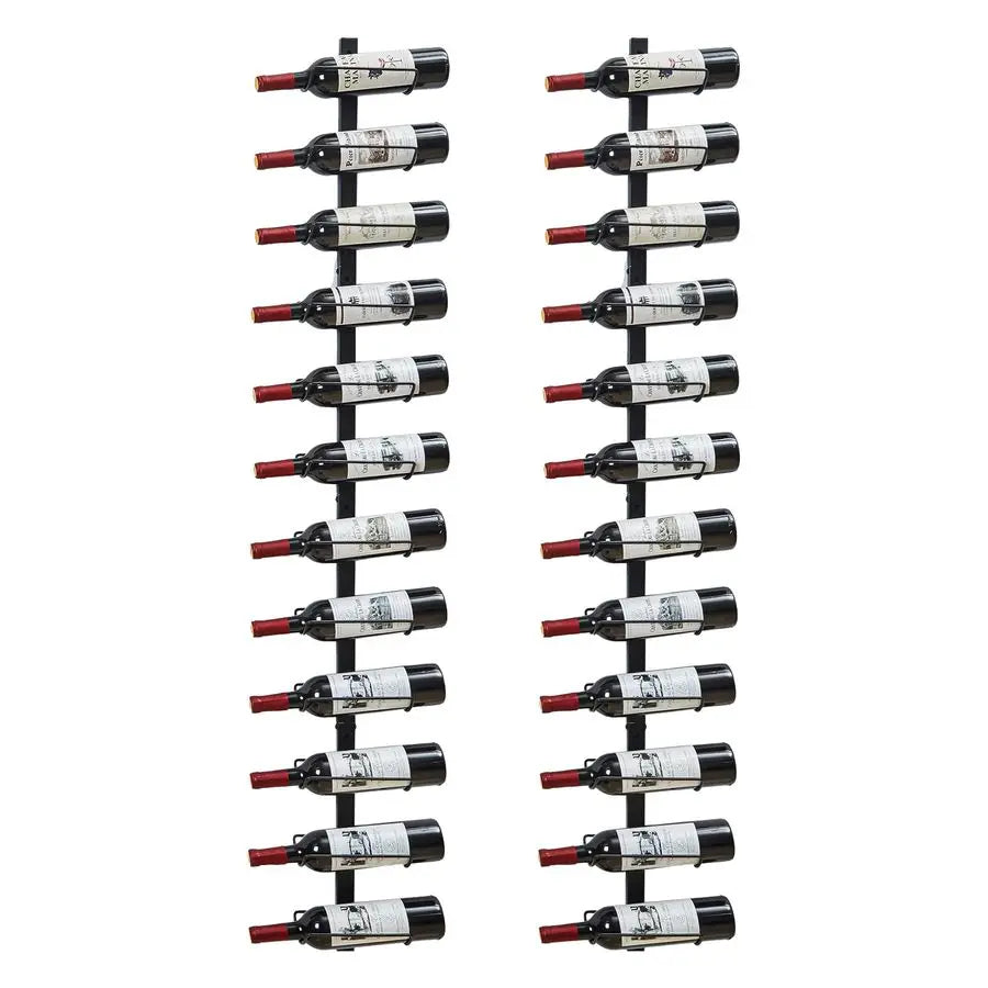 Detachable Wall Mount Wine Rack Organizer Pack 2 Set