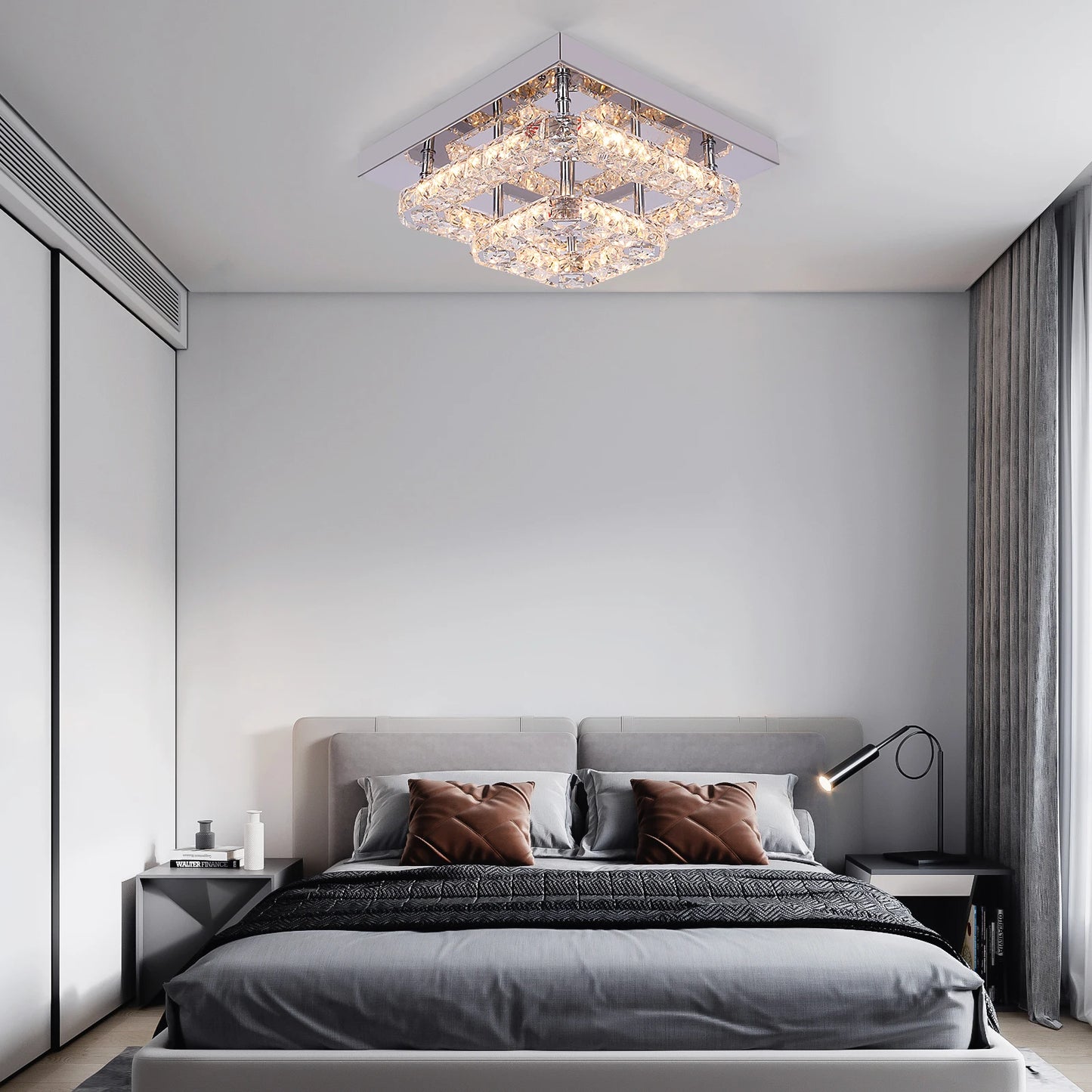 VETRULUS Crystal Chandelier Luxury Living Room Lighting Fixture