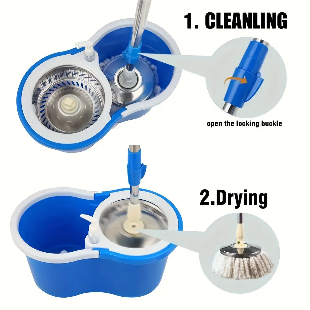 AEHOME Mop And Bucket Wringer Kit With 360 Degree Swivel