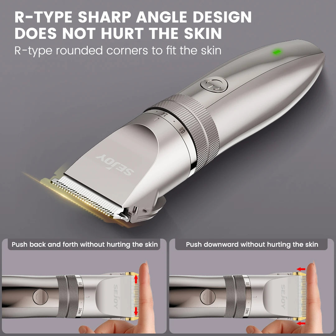 Pet Hair Clipper Kit Cordless Grooming Trimmer With Ceramic Blades