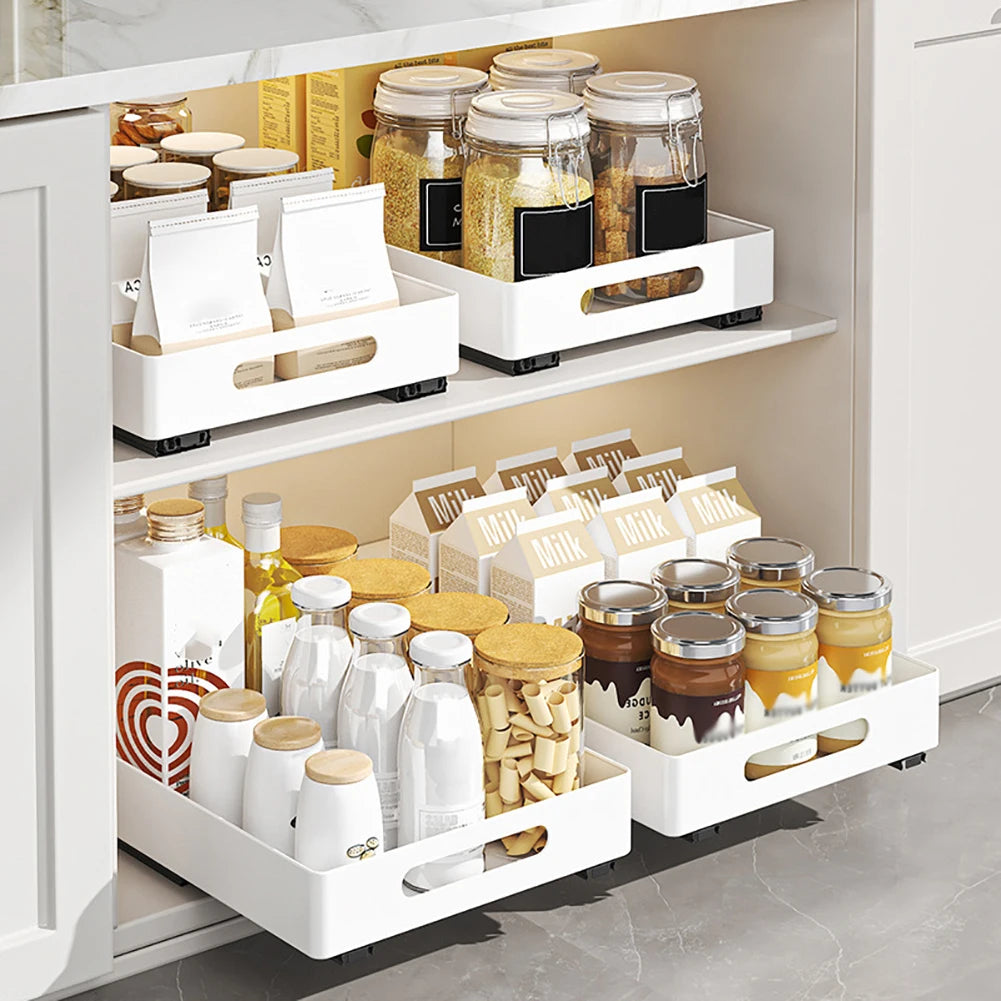 TWISTER.CK Pull Out Cabinet Organizer Heavy Duty Slide Out Drawers