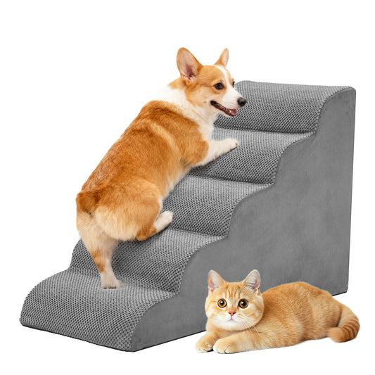 Three To Five Step High Density Foam Dog Stairs Ramp