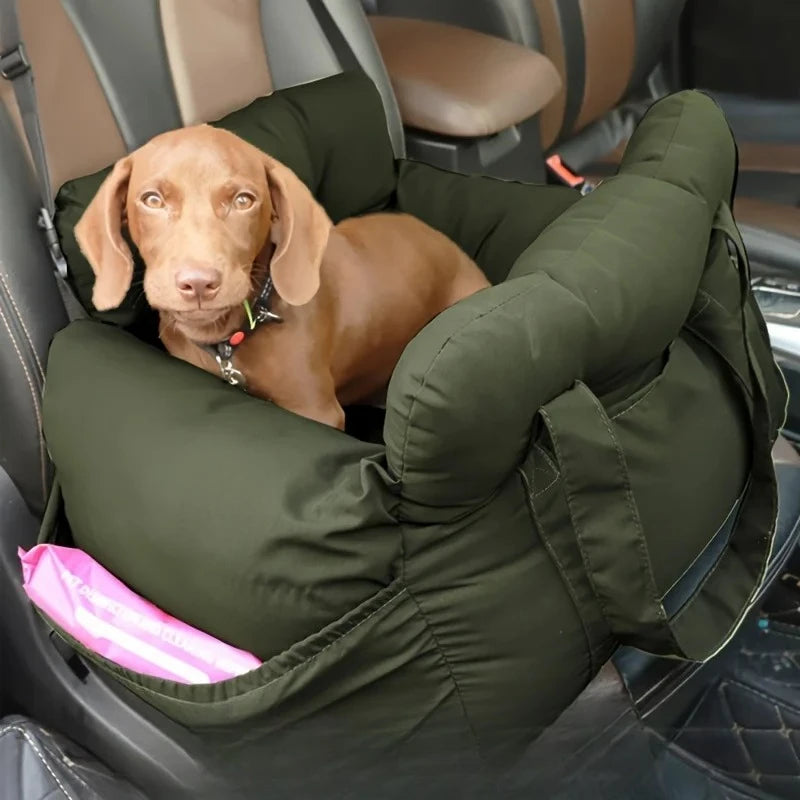 Dog Car Seat With Safety Belt Non Slip Travel Carrier