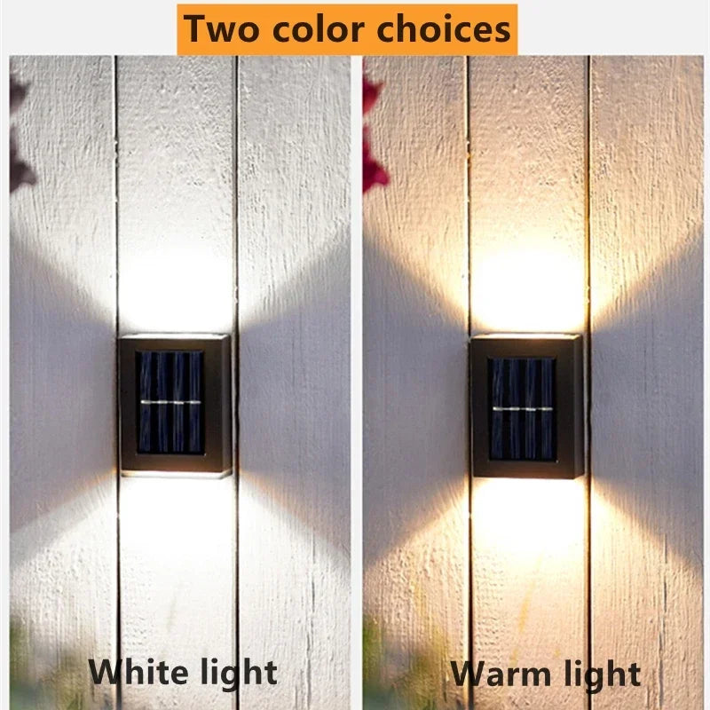 AlliLit Wall Solar Light Outdoor LED Garden Waterproof Lamp