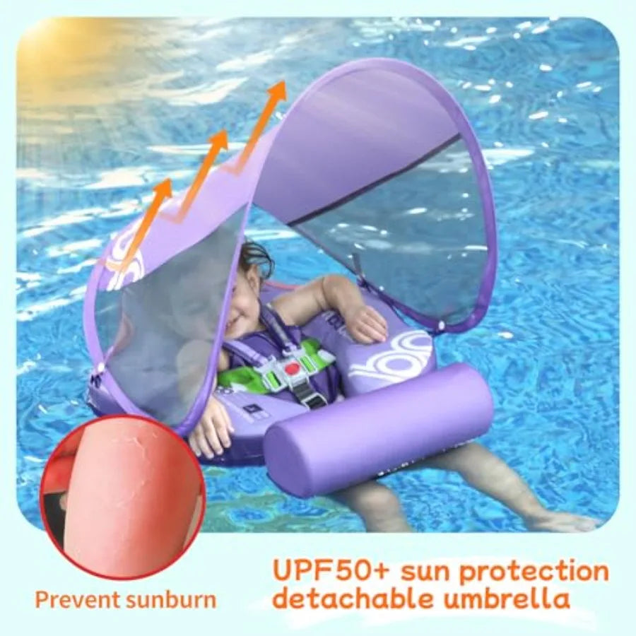 Baby Pool Float With Canopy And Tail Non Inflatable