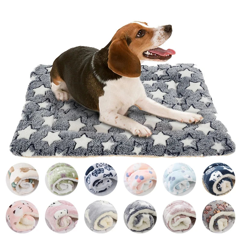 Flannel Pet Sleeping Mat Bed for Dogs and Cats Comfort