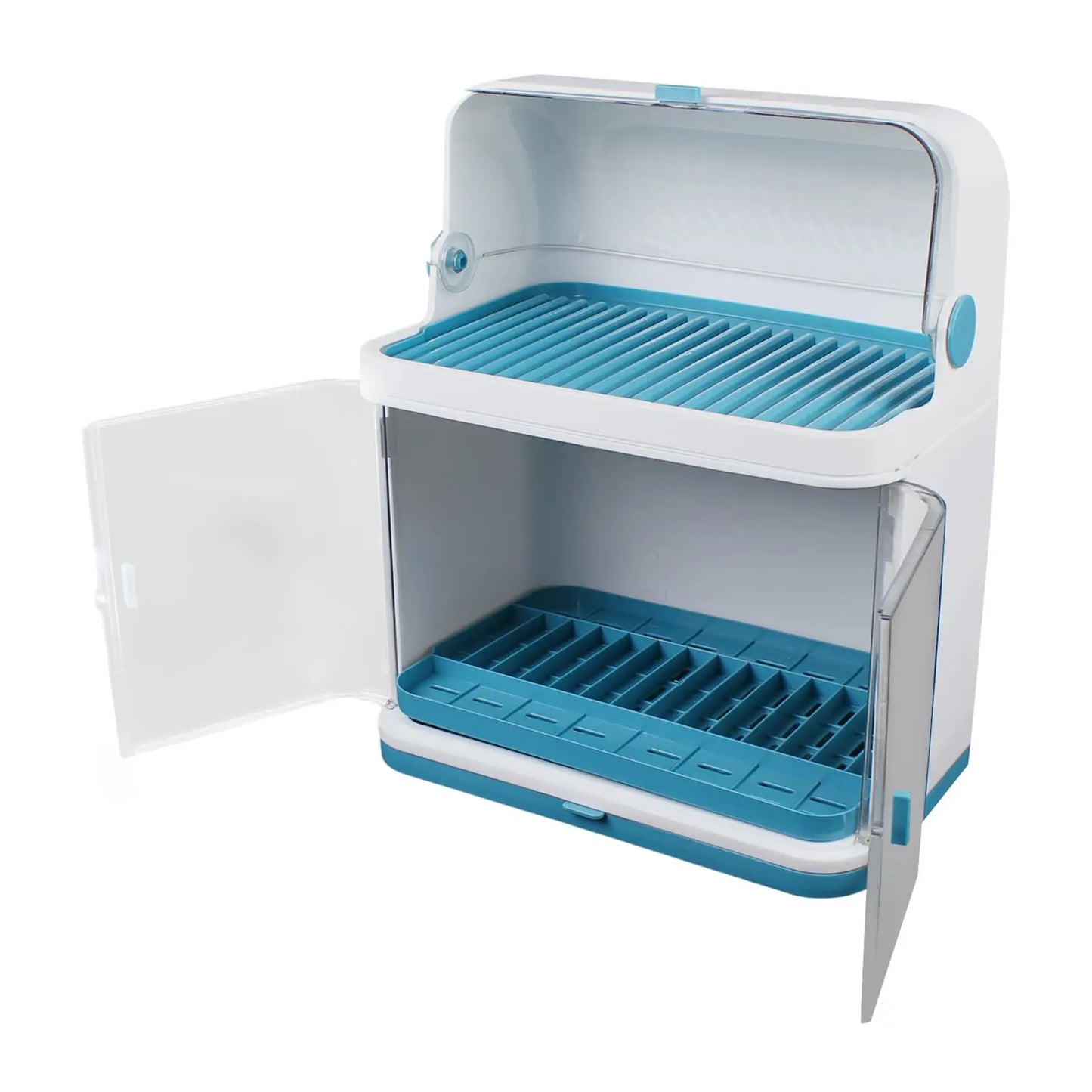 Bymaocar 2-Tier Dish Drying Rack With Drain Board