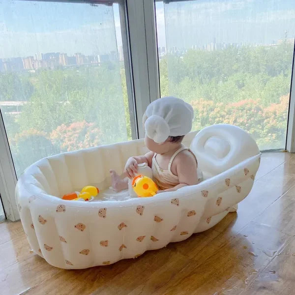 Foldable Inflatable Baby Bathtub Portable Bath Tub for Infants