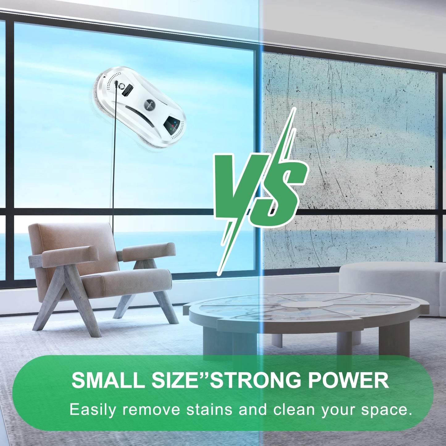 PuRuikai Window Cleaning Robot For Glass Surfaces Smart Home Vacuum