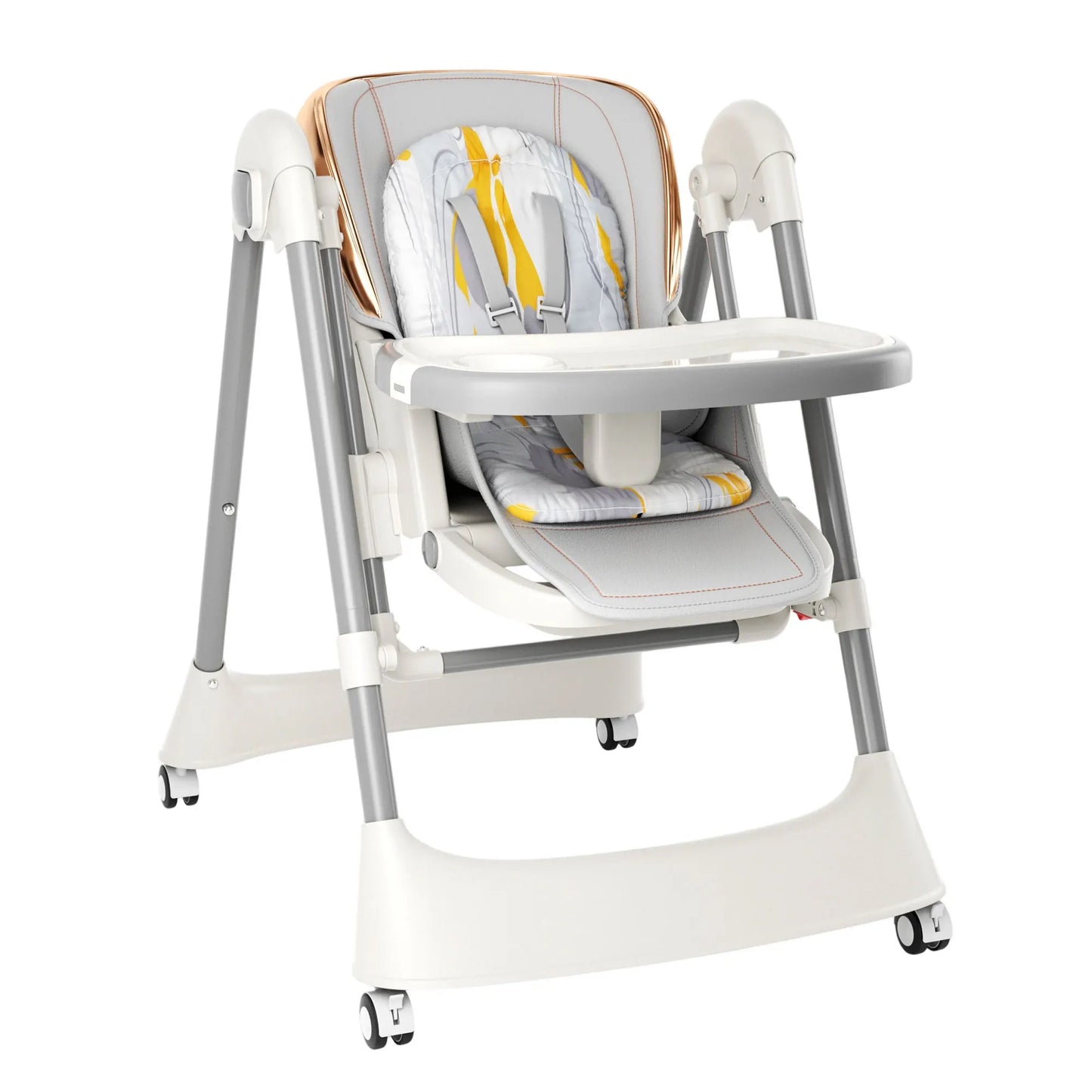 6-in-1 Baby High Chair Swing Combo With 6 Heights Wheels