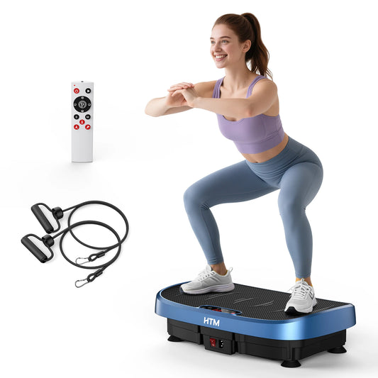 Magnetic Vibration Plate Exercise Machine 330lb Capacity Home Gym 120 Levels