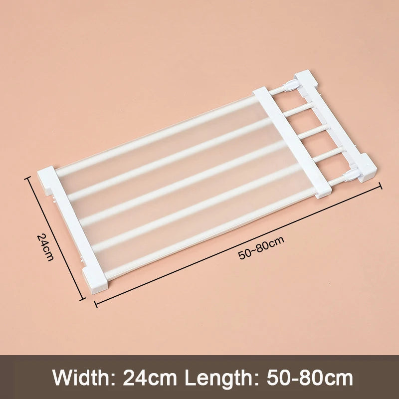 Adjustable Wardrobe Storage Shelf Organizer For Kitchen And Bathroom