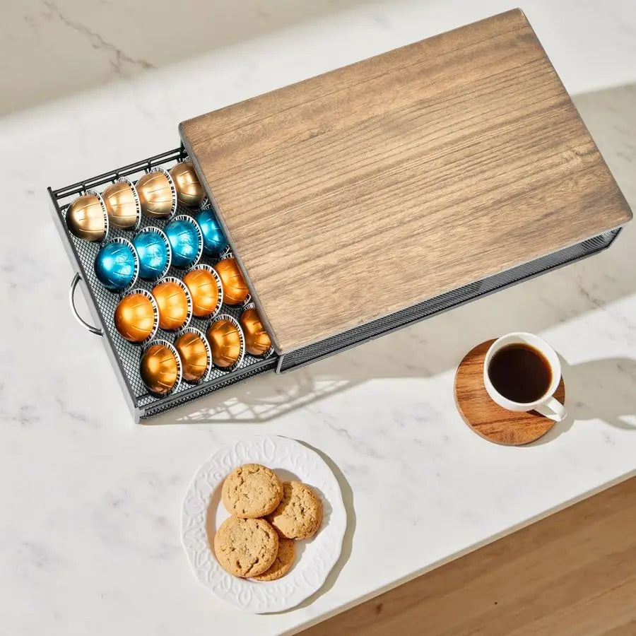 XMSJ Vertuo Capsule Storage Drawer Nespresso VertuoLine Pods Organizer