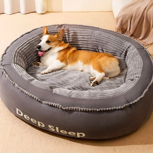 Donut Shaped Pet Bed For Dogs And Cats Washable Cozy