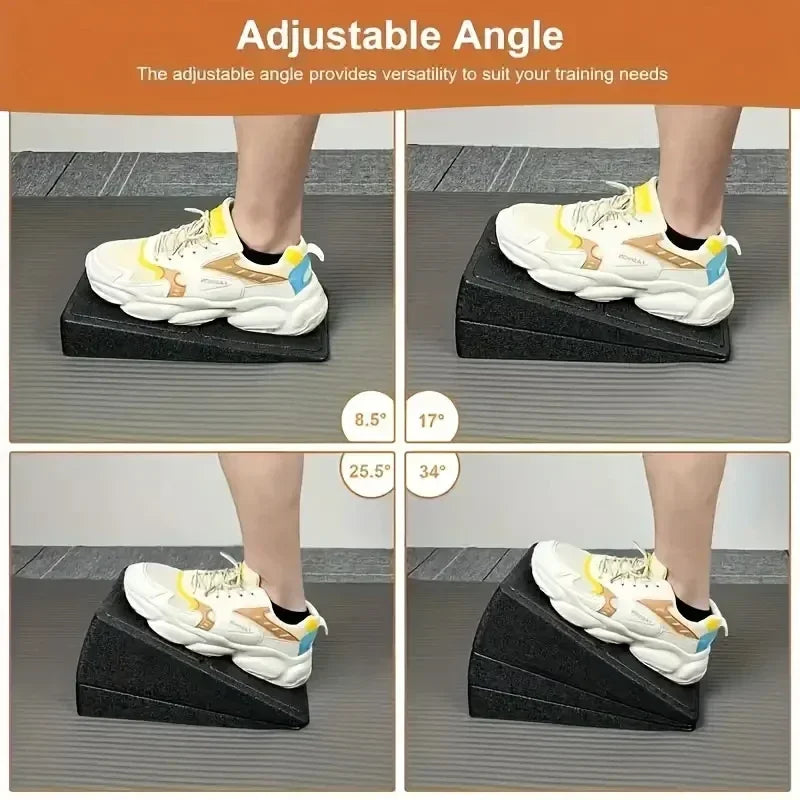Yoga Wedge Slant Boards With Adjustable Bricks And Squat Blocks