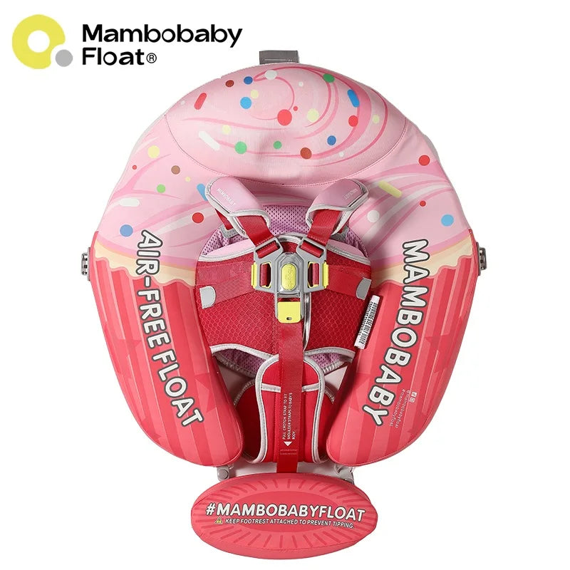 Mambobaby Baby Pool Float With Canopy And Adjustable Strap