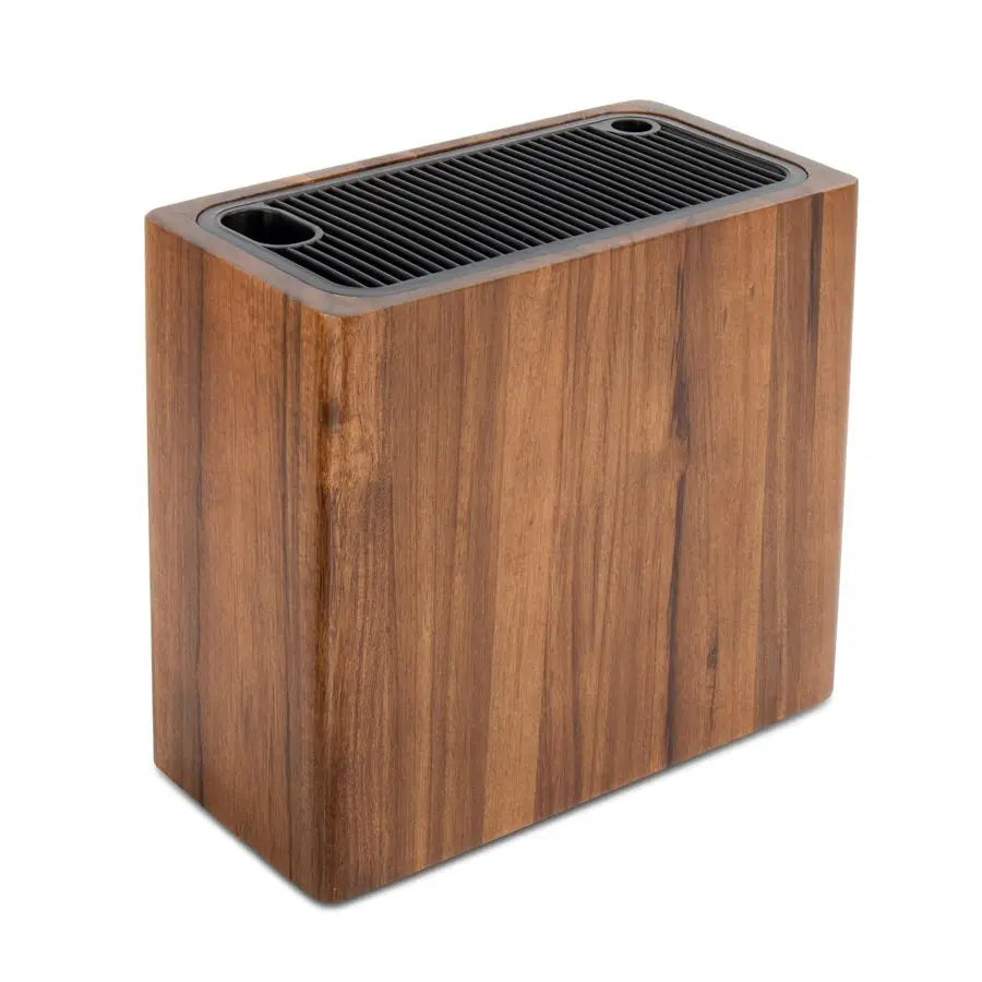 XMSJ Acacia Wood Knife Holder Block For Kitchen Countertop