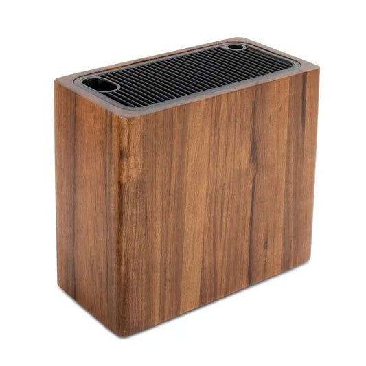 XMSJ Acacia Wood Knife Holder Block For Kitchen Countertop