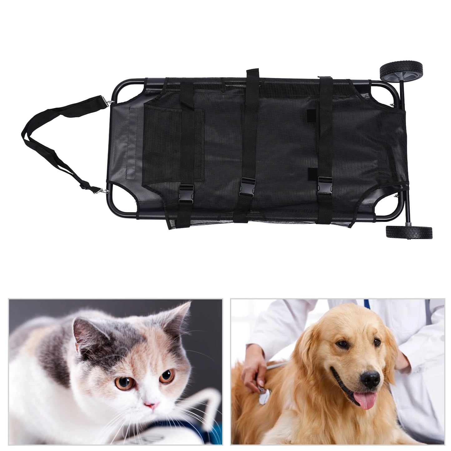 Animal Stretcher Pet Trolley Heavy Duty Veterinary Cart