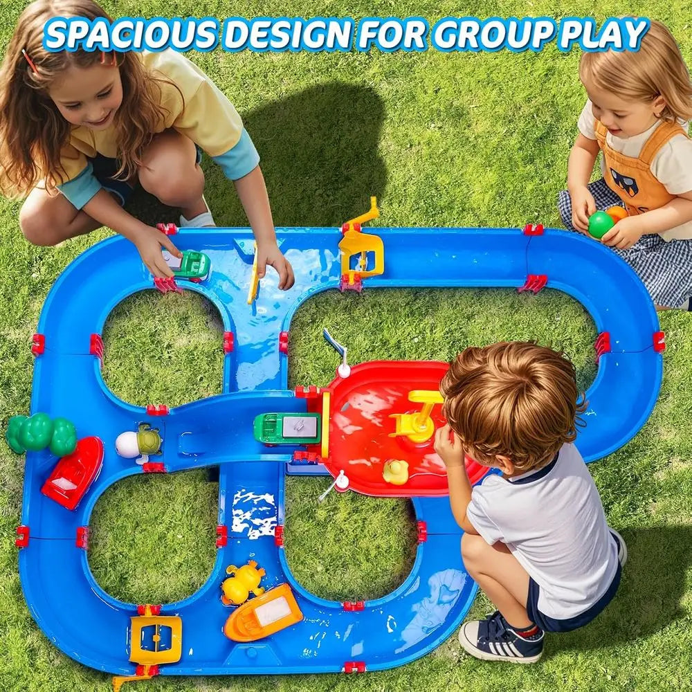 Double Tier Kids Water Table With Pump And Waterways