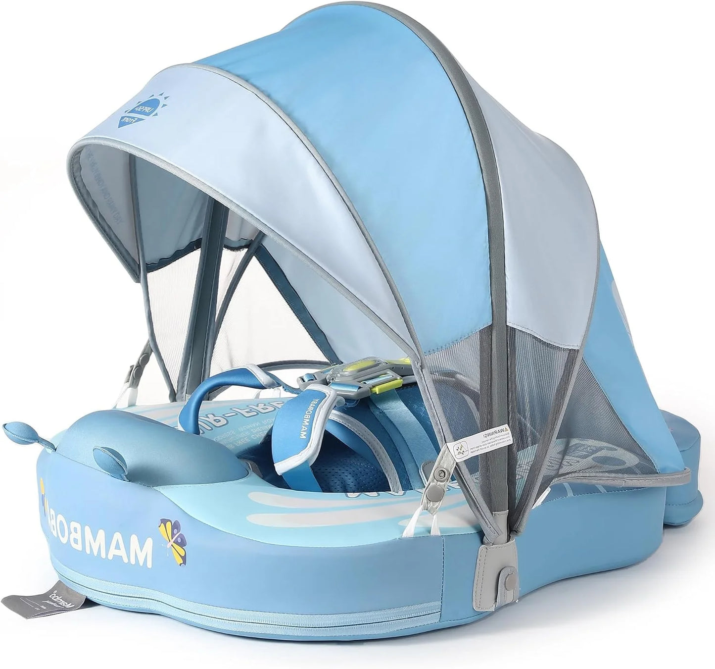HECCEI Infant Swim Float With Canopy For Pool Safety