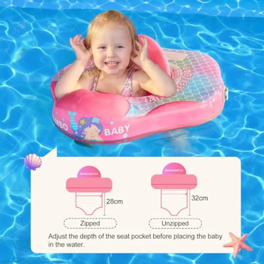 Pool Float With Canopy Safe Seat For Infants 3-24 Months
