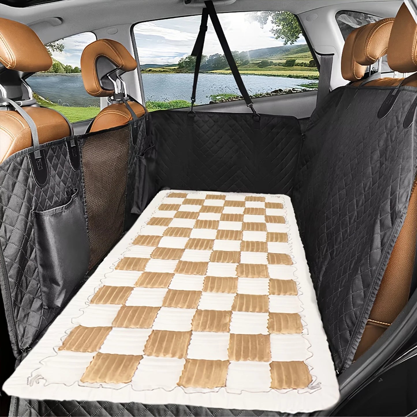 PETRAVEL Dog Bed Warm Mat for Car Seat Cover Plush