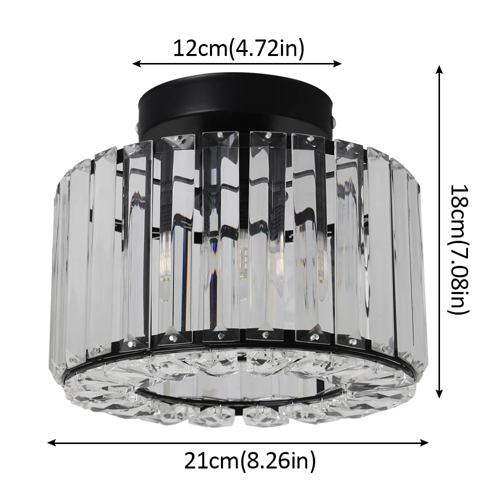 Vetrulus Nordic Modern Pendant Light Crystal LED Chandelier