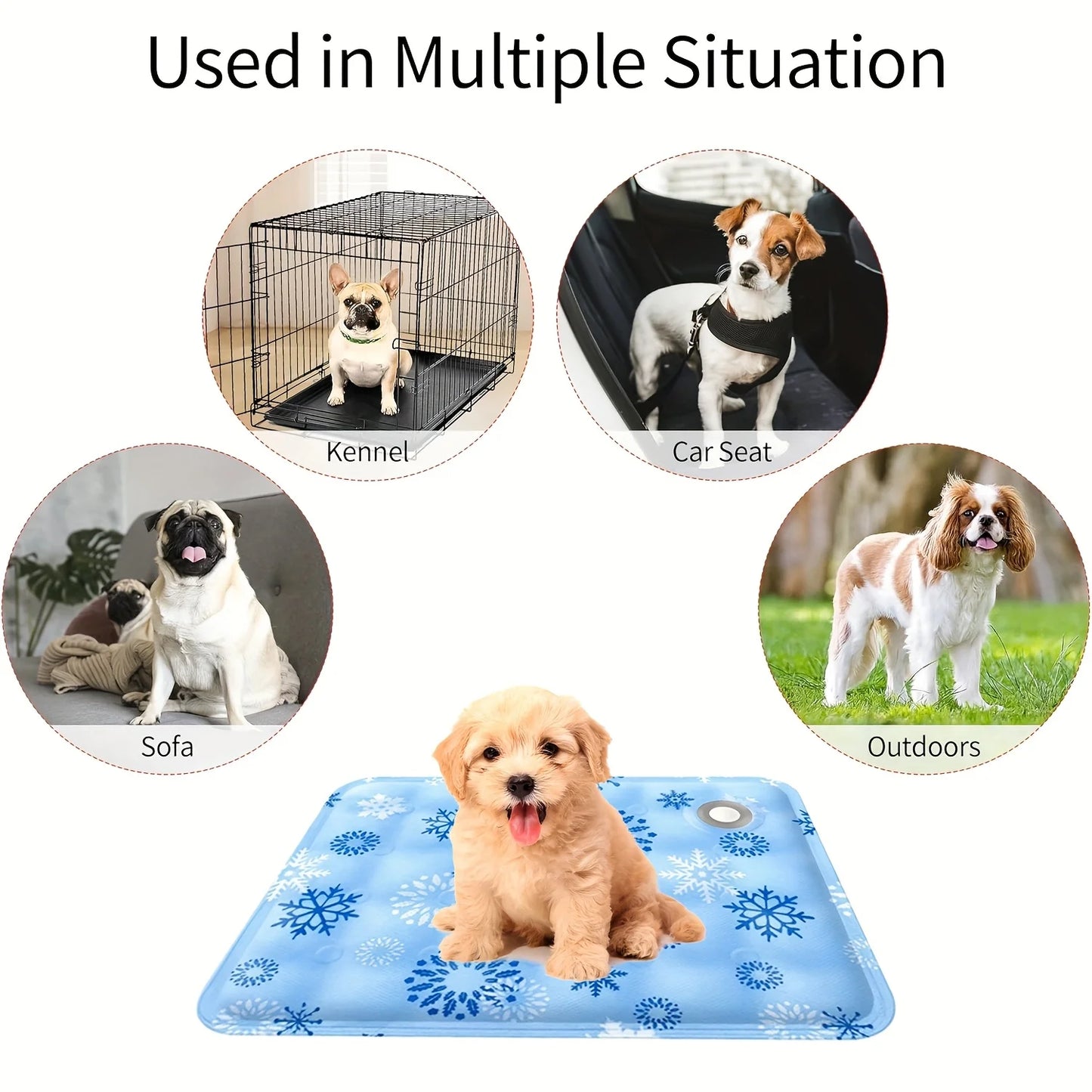 Self Cooling Pet Bed For Dogs And Cats Easy Cleaner