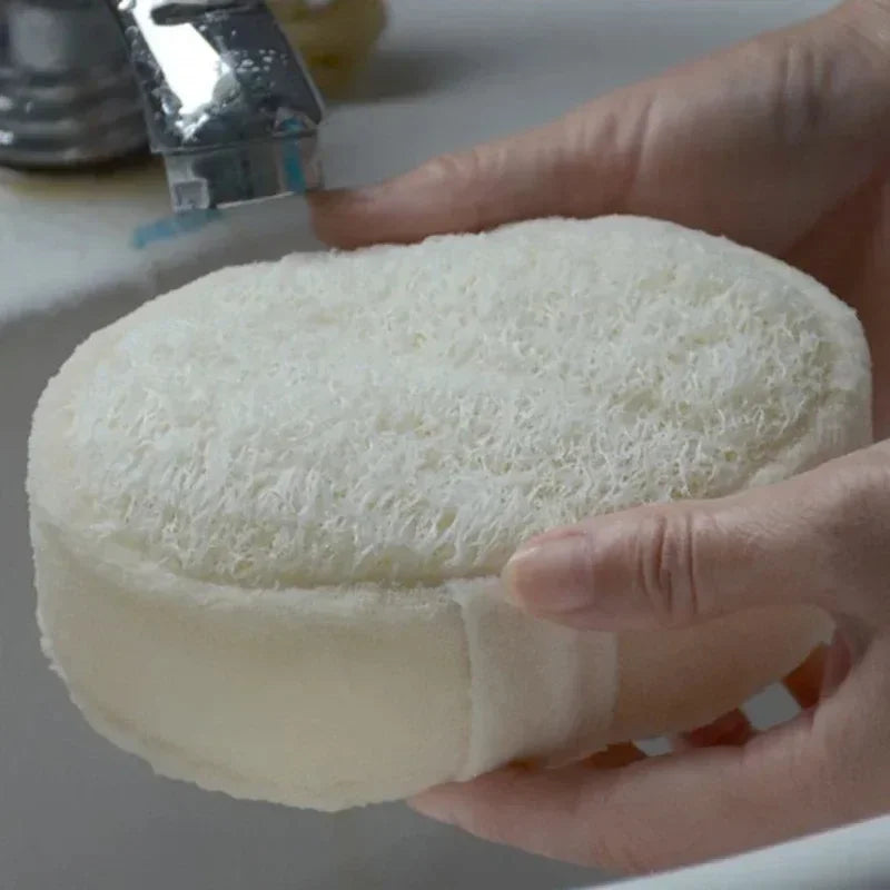 Natural Loofah Bath Brush and Body Scrubber for Shower Cleaning
