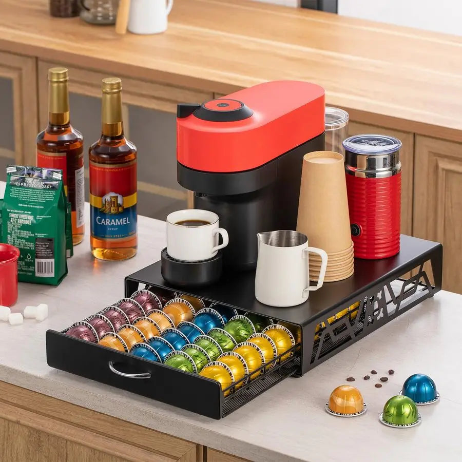 XMSJ Pod Holder Capsule Organizer For Nespresso Vertuo Pods